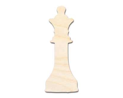 Unfinished Wood Queen Chess Piece Shape | DIY Craft Cutout | up to 46" DIY