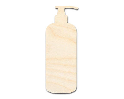 Unfinished Wood Lotion Bottle Shape | DIY Craft Cutout | up to 46" DIY