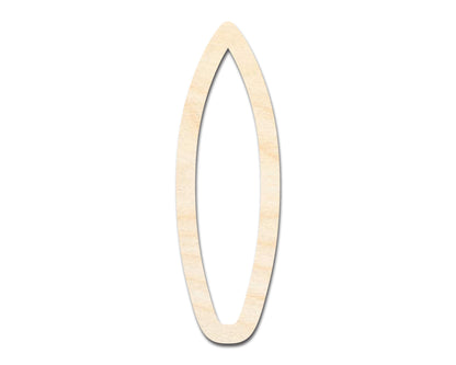 Unfinished Wood Surfboard Outline Shape | DIY Craft Cutout | up to 46" DIY
