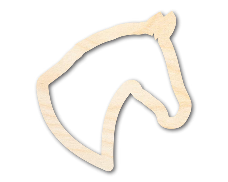 Unfinished Wood Horse Outline Shape | DIY Craft Cutout | up to 46" DIY