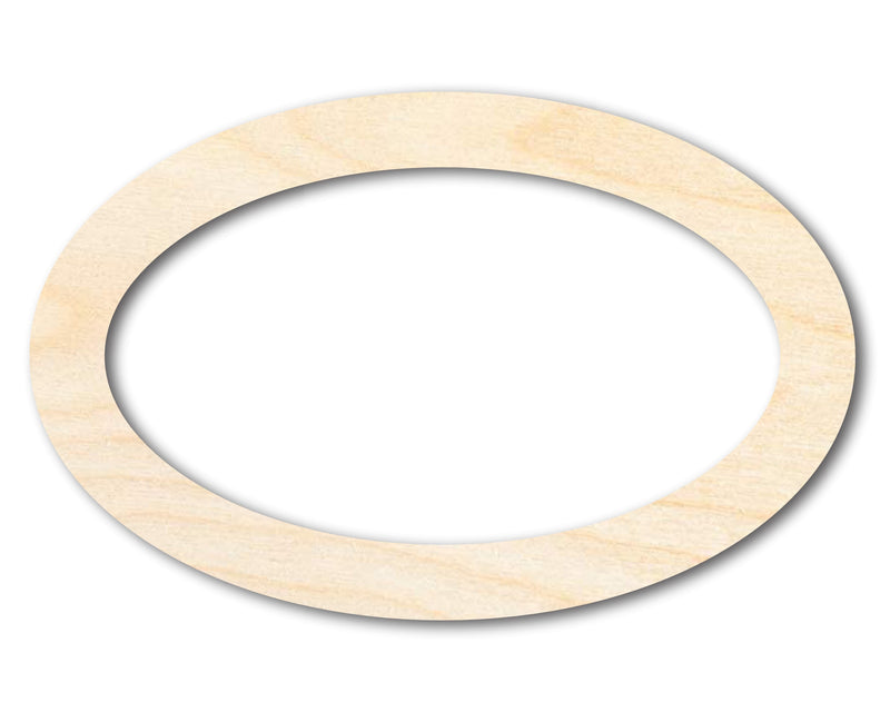 Unfinished Wood Oval Outline Shape | DIY Craft Cutout | up to 46" DIY