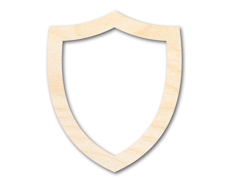 Unfinished Wood Shield Head Outline Shape | DIY Craft Cutout | up to 46" DIY