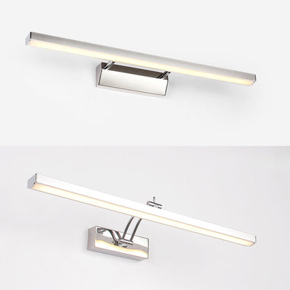 DecorBites™ Contemporary LED Wall Mounted Vanity Light Fixture - Stainless Steel Stick Design, White Lighting