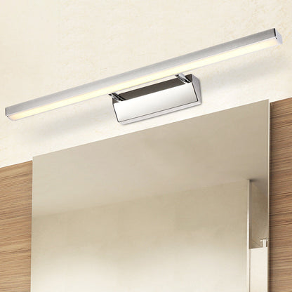 DecorBites™ Contemporary LED Wall Mounted Vanity Light Fixture - Stainless Steel Stick Design, White Lighting