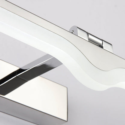 DecorBites™ Modern Symmetric LED Wall Sconce for Bathroom Vanity - Acrylic and Nickel Finish