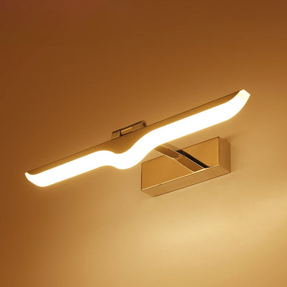 DecorBites™ Modern Symmetric LED Wall Sconce for Bathroom Vanity - Acrylic and Nickel Finish