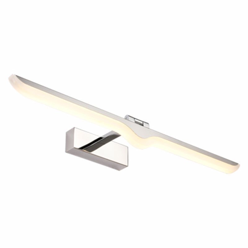 DecorBites™ Modern Symmetric LED Wall Sconce for Bathroom Vanity - Acrylic and Nickel Finish