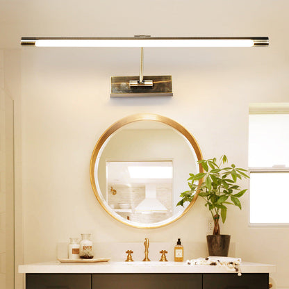 DecorBites™ Swing Arm Tube LED Picture & Vanity Sconce Light - Minimalist Metal Bathroom Lighting