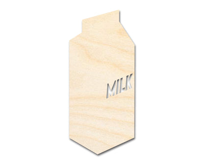 Unfinished Wood Milk Carton Shape | DIY Craft Cutout | up to 46" DIY