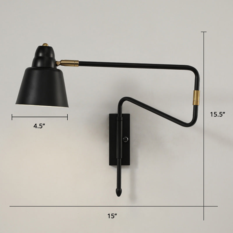 DecorBites™ Modern Wall Mounted Reading Lamp: Retractable Arm, Nordic Style