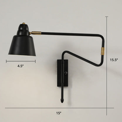 DecorBites™ Modern Wall Mounted Reading Lamp: Retractable Arm, Nordic Style