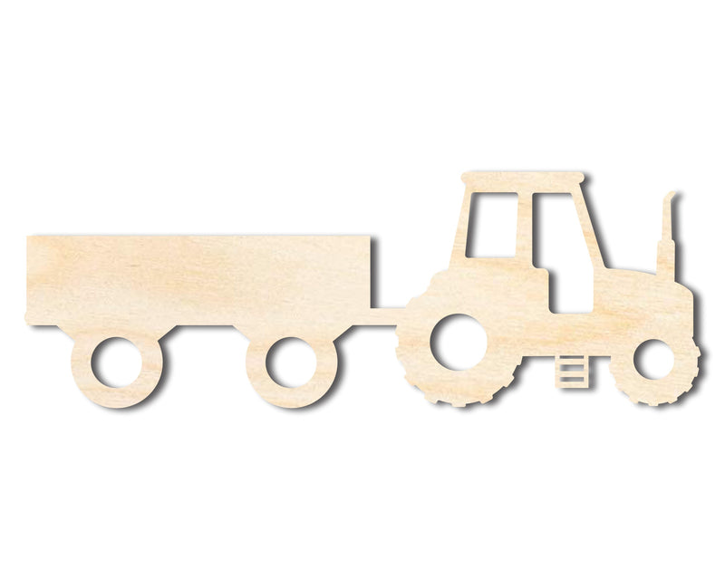 Unfinished Wood Hay Ride Shape | DIY Craft Cutout | up to 46" DIY