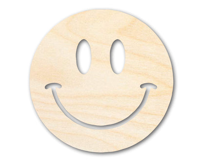 Unfinished Wood Smiley Face Shape | DIY Craft Cutout | up to 46" DIY