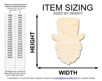Unfinished Wood Leprechaun Shape | DIY Craft Cutout | up to 46" DIY