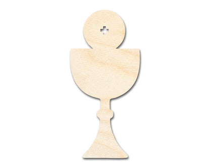 Unfinished Wood Host and Chalice Shape | DIY Craft Cutout | up to 46" DIY