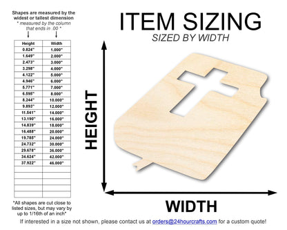Unfinished Wood Bible Shape | DIY Craft Cutout | up to 46" DIY