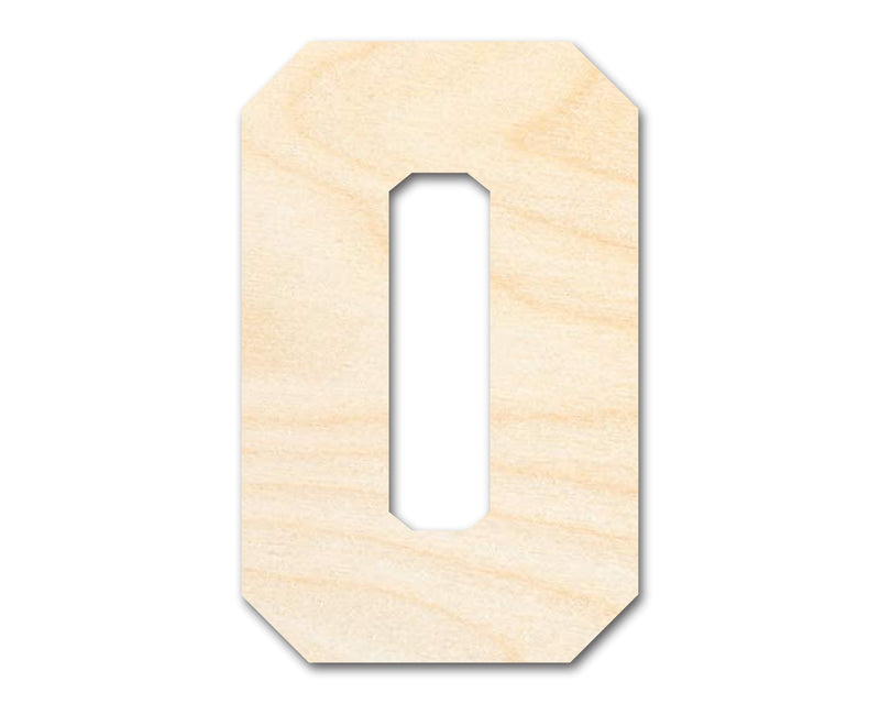 Unfinished Wood Varsity Team Font - O Shape | DIY Craft Cutout | up to 46" DIY