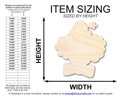 Unfinished Wood Clown Head Shape | DIY Craft Cutout | up to 46" DIY