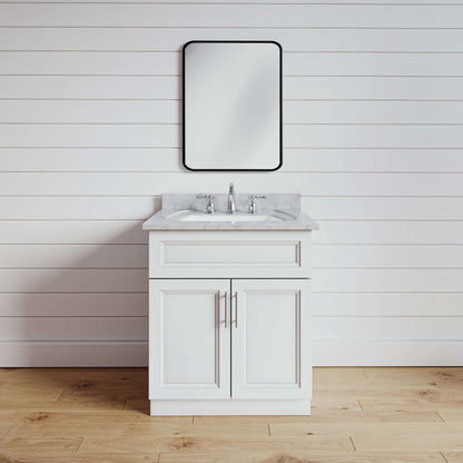 Classic White 24" Bathroom Vanity Sink Base