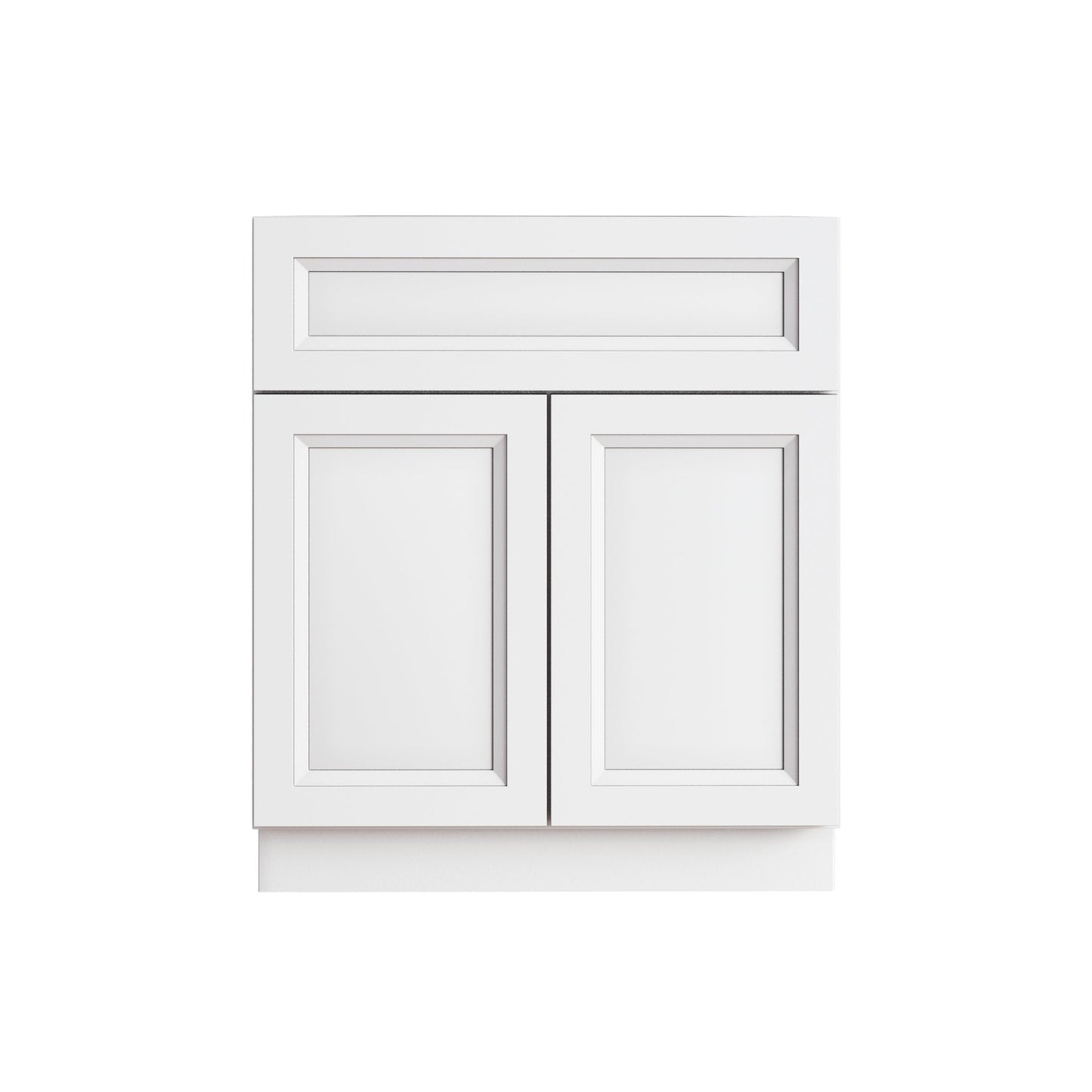 Classic White 24" Bathroom Vanity Sink Base