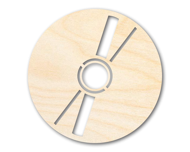 Unfinished Wood CD Shape | DIY Craft Cutout | up to 46" DIY
