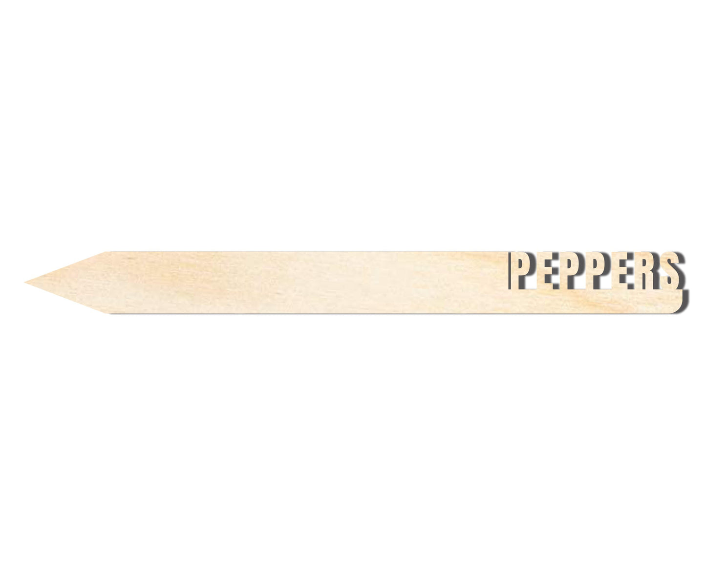 Unfinished Wood Peppers Garden Stake | DIY Craft Cutout | up to 24" DIY