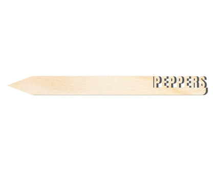 Unfinished Wood Peppers Garden Stake | DIY Craft Cutout | up to 24" DIY