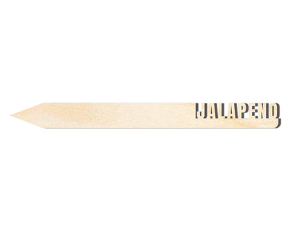 Unfinished Wood Jalapeno Garden Stake | DIY Craft Cutout | up to 24" DIY