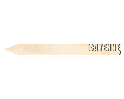 Unfinished Wood Cayenne Garden Stake | DIY Craft Cutout | up to 24" DIY