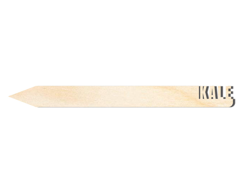 Unfinished Wood Kale Garden Stake | DIY Craft Cutout | up to 24" DIY