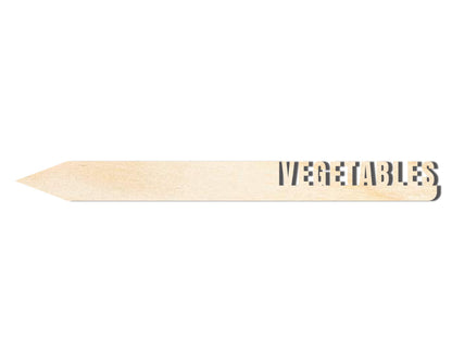 Unfinished Wood Vegetables Garden Stake | DIY Craft Cutout | up to 24" DIY