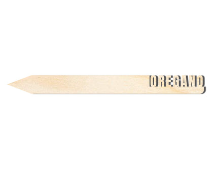 Unfinished Wood Oregano Garden Stake | DIY Craft Cutout | up to 24" DIY