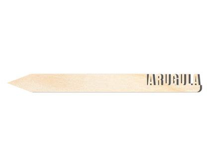 Unfinished Wood Arugula Garden Stake | DIY Craft Cutout | up to 24" DIY