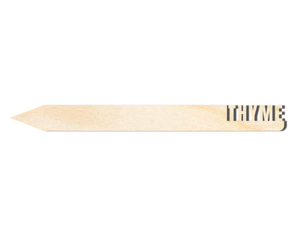 Unfinished Wood Thyme Garden Stake | DIY Craft Cutout | up to 24" DIY