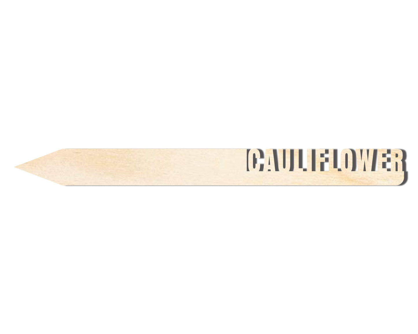 Unfinished Wood Cauliflower Garden Stake | DIY Craft Cutout | up to 24" DIY