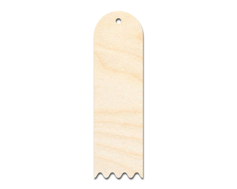 Unfinished Wood Rounded Zig Zag Bookmark Shape | DIY Craft Cutout | up to 12" DIY