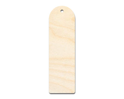 Unfinished Wood Rounded Simple Bookmark Shape | DIY Craft Cutout | up to 12" DIY