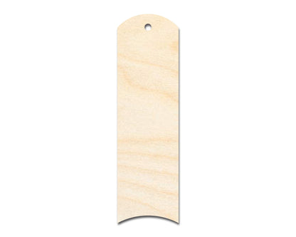 Unfinished Wood Rounded Dome Bookmark Shape | DIY Craft Cutout | up to 12" DIY