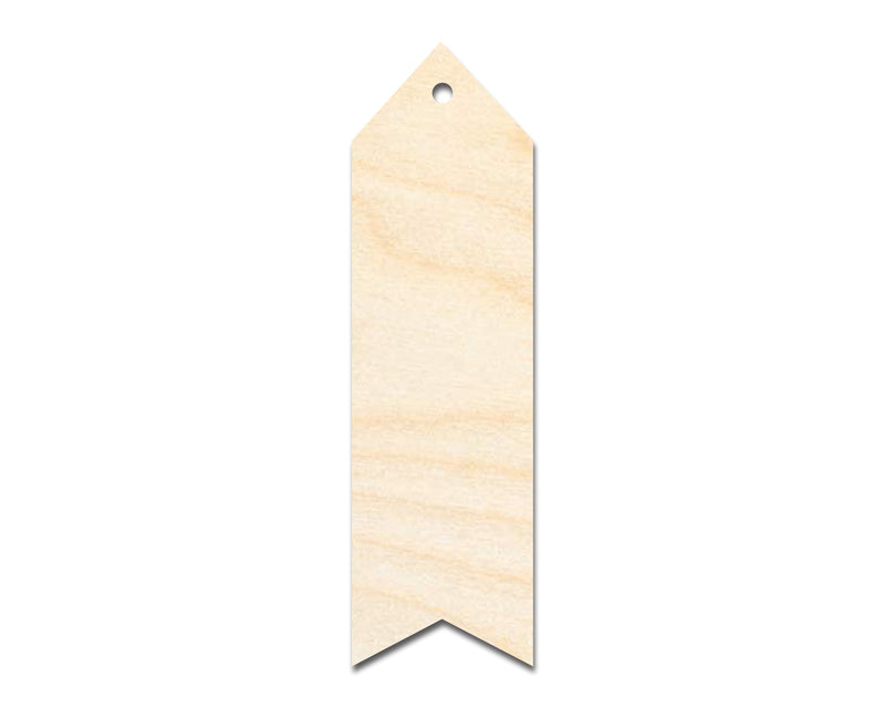 Unfinished Wood Wavy Simple Bookmark Shape | DIY Craft Cutout | up to 12" DIY