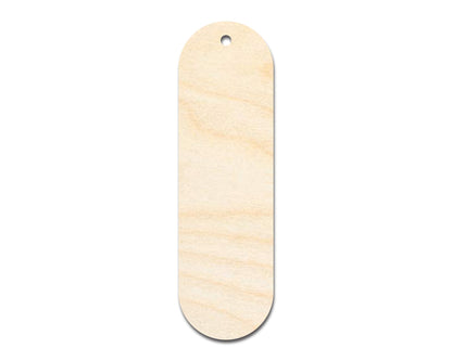 Unfinished Wood Oval Bookmark Shape | DIY Craft Cutout | up to 12" DIY
