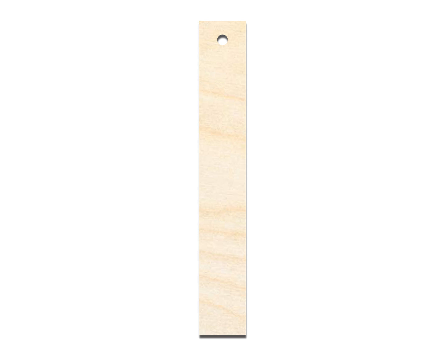 Unfinished Wood Narrow Bookmark Shape | DIY Craft Cutout | up to 12" DIY