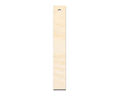 Unfinished Wood Narrow Bookmark Shape | DIY Craft Cutout | up to 12" DIY
