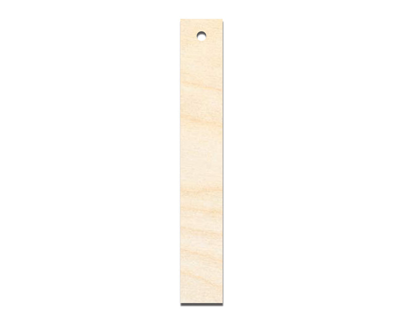 Unfinished Wood Narrow Bookmark Shape | DIY Craft Cutout | up to 12" DIY