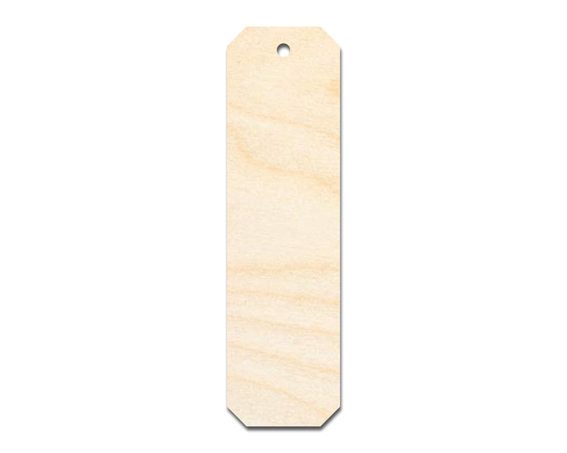 Unfinished Wood Cut Edge Bookmark Shape | DIY Craft Cutout | up to 12" DIY