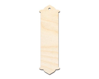 Unfinished Wood Twin Peak Bookmark Shape | DIY Craft Cutout | up to 12" DIY