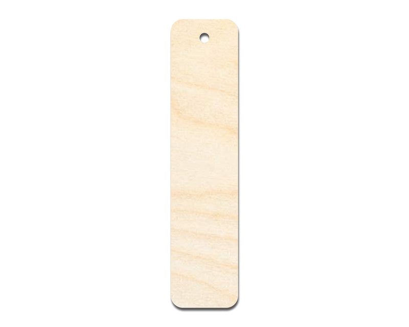 Unfinished Wood Round Rectangle Bookmark Shape | DIY Craft Cutout | up to 12" DIY