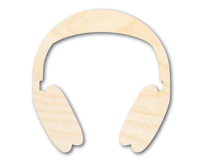 Unfinished Wood Headphones Shape | DIY Craft Cutout | up to 46" DIY