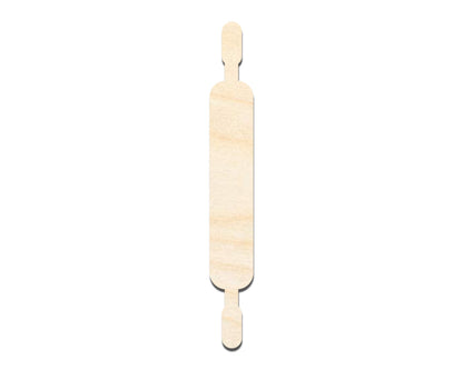 Unfinished Wood Rolling Pin Shape | DIY Craft Cutout | up to 46" DIY