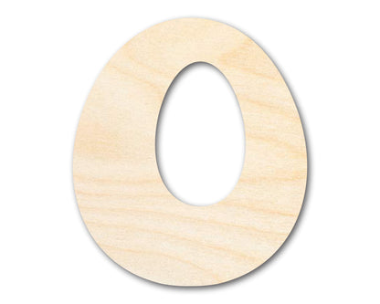 Unfinished Wood Groovy O Font Shape | DIY Craft Cutout | up to 46" DIY