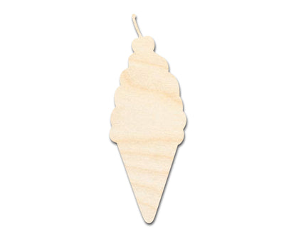 Unfinished Wood Ice Cream with Cherry Shape | DIY Craft Cutout | up to 46" DIY